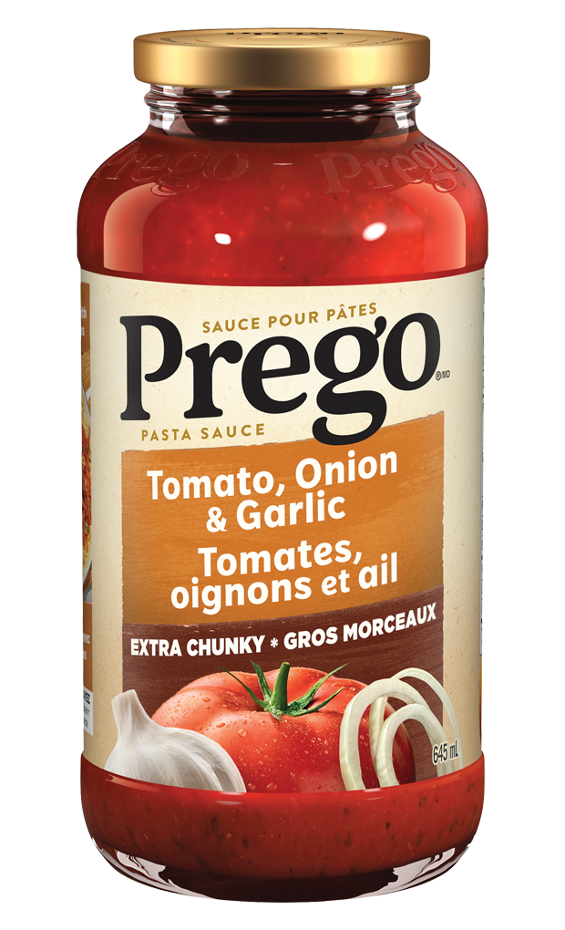 Prego Tomato Onion & Garlic Pasta Sauce 645 mL