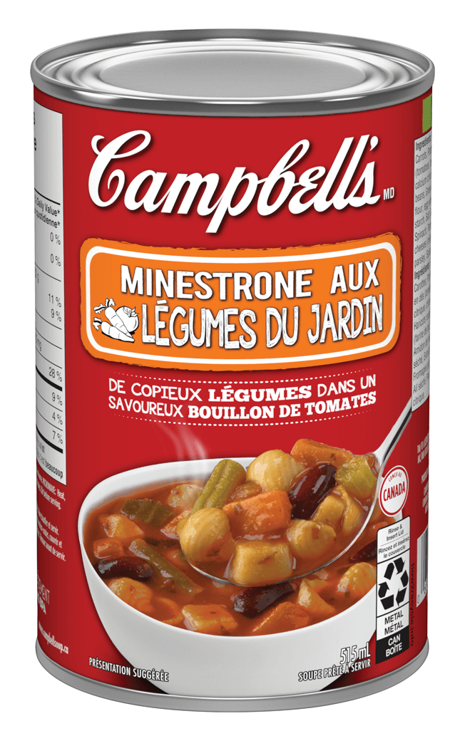 Campbell’s® Prête à déguster, Minestrone aux légumes du jardin