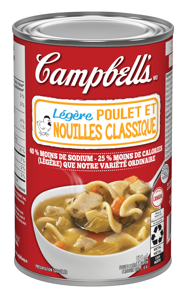 Campbell's® Prête à déguster légère, Poulet et nouilles classique