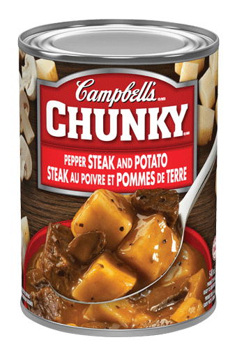 Campbell's Chunky Steak au poivre et pommes de terre 540 mL