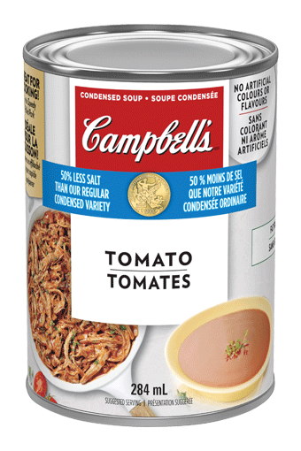Campbell's condensee, Tomates 25% moins de sodium