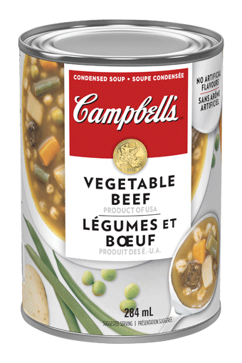Campbell's condensee, Legumes au Boeuf