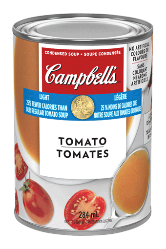 Campbell's condensee legere, Tomates