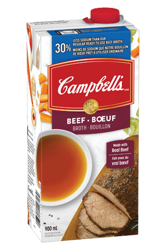 Bouillon de Bœuf Prêt à utiliser 30% moins de sodium de Campbell’s