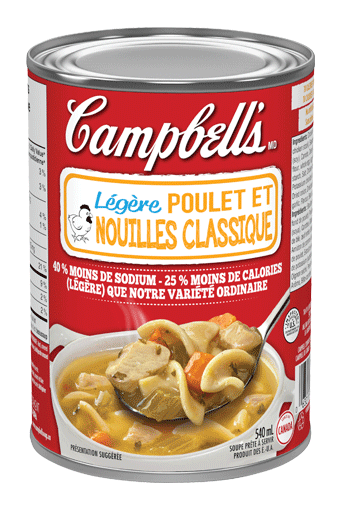 Campbell’s® Prête à déguster légère, Poulet et nouilles classique