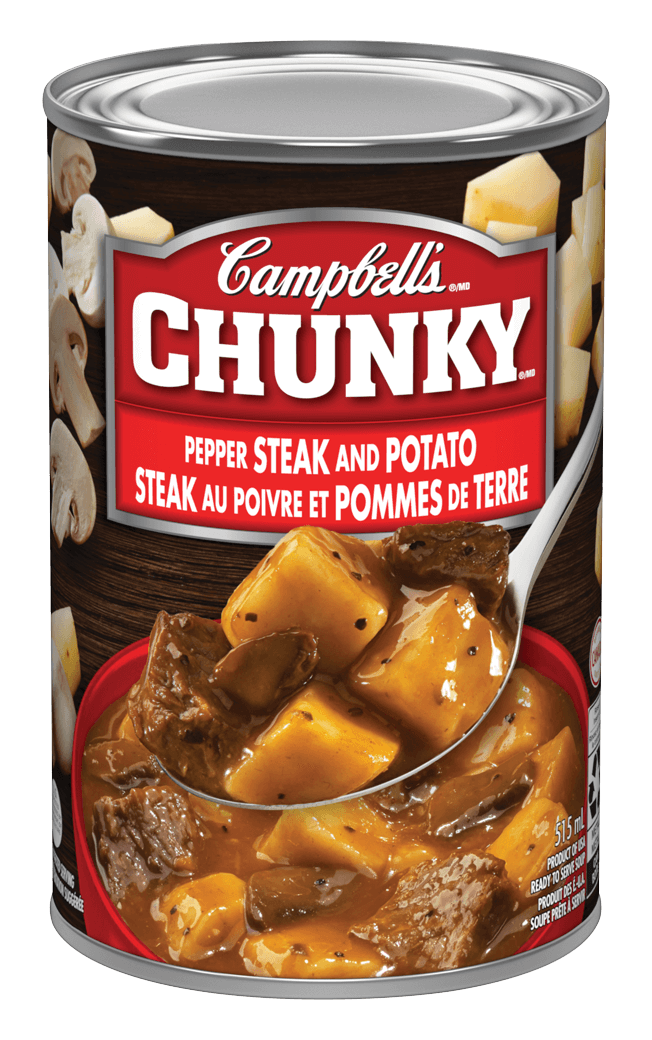 Campbell's® Chunky® Steak au poivre et pommes de terre
