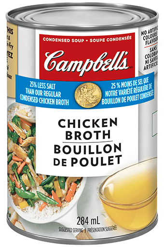 Campbell's condensée bouillon de poulet 25% moins de sodium