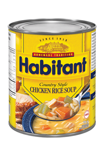 Habitant Soupe poulet et riz à la campagnarde