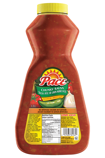 Pace® salsa avec de gros morceaux moyenne 1,7 L