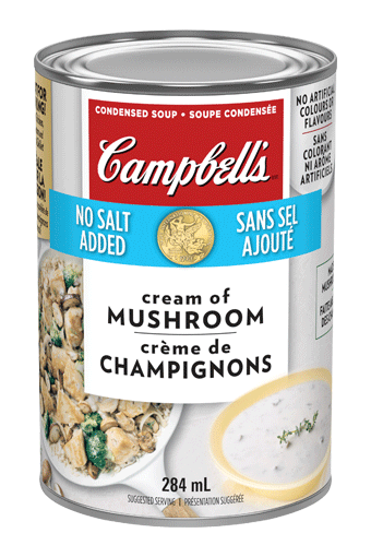 Campbell’s® Condensed No Salt Added Cream of Mushroom Soup