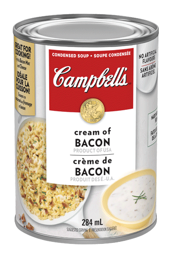 Soupe condensee Campbell’s Creme de bacon