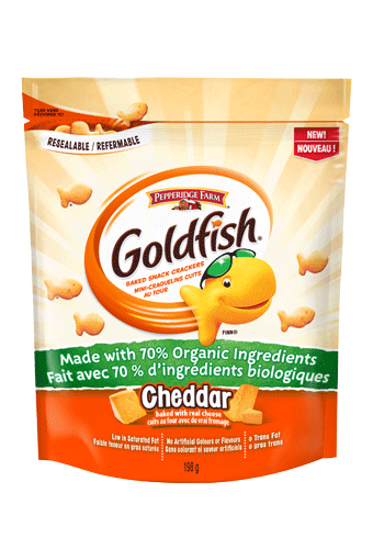 Goldfish® Fait Avec 70 % D'ingrédients Biologiques Cheddar
