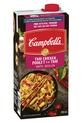 Bouillon de poulet à la thaï Prêt à utiliser 30% moins de sodium de Campbell’s