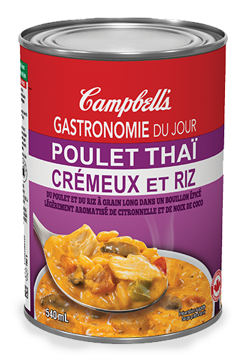 campbell's gastronomie du jour poulet thai cremeux et riz