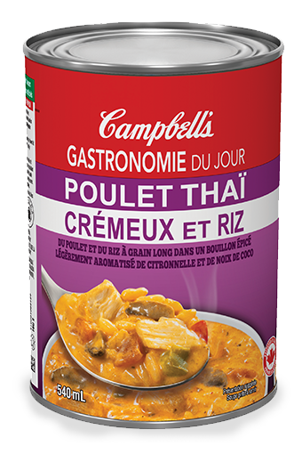 campbell's gastronomie du jour poulet thai cremeux et riz