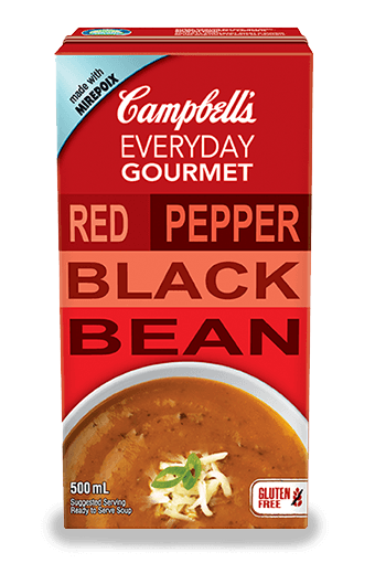 campbell's everyday gourmet red pepper black bean