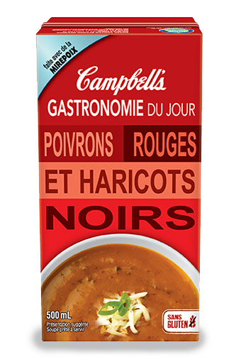 campbell's gastronomie du jour poivrons rouges et haricots noirs