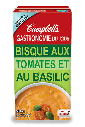 campbell's gastronomie du jour bisque aux tomates et au basilic