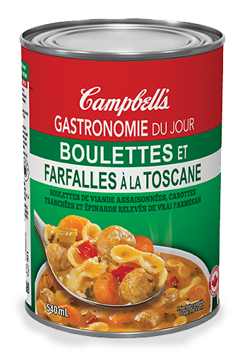 campbell's gastronomie du jour boulettes et farfalles a la toscane