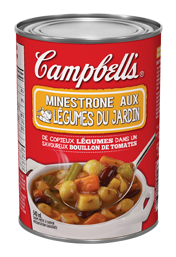 campbell's minestone aux legumes du jardin
