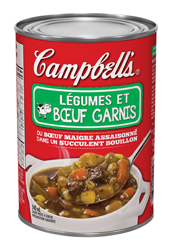 campbell's legumes et boeuf garnis