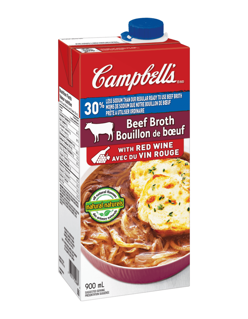 Bouillon de bœuf avec vin rouge Campbell’s® 30 moins de sodium