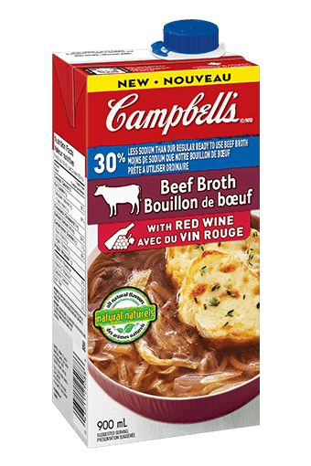 Campbell's 30% less sodium ready to use beef broth with red wine