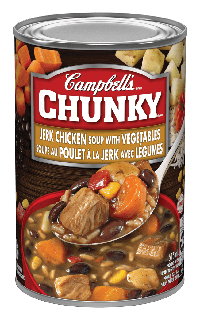 Campbell’s® Chunky® Soupe au poulet à la jerk avec légumes