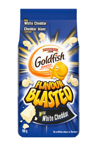 Goldfish Flavour Blasted Wild white cheddar crackers