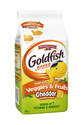 Goldfish Cheddar Made With Veggies Fruits 180g Campbell Company Of Canada Goldfish Cheddar Made With Veggies Fruits 180g Campbell Company Of Canada