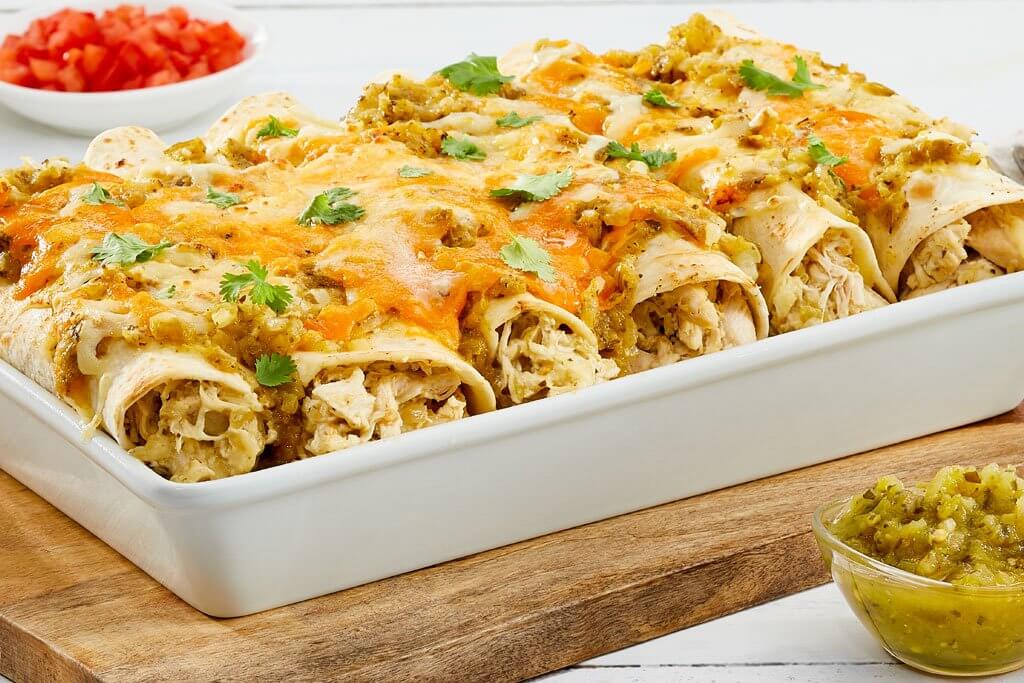 Cheesy Chicken Enchiladas Verde 1