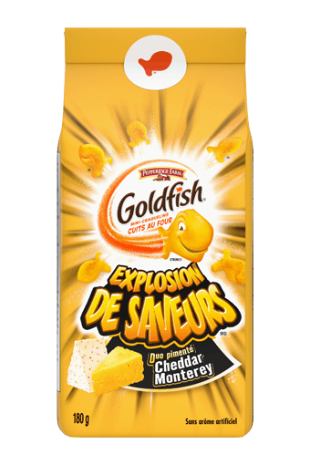 Goldfish Explosion de saveurs Duo pimenté Cheddar Monterey