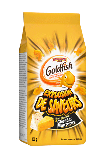 Goldfish Explosion de saveurs Duo pimenté Cheddar Monterey