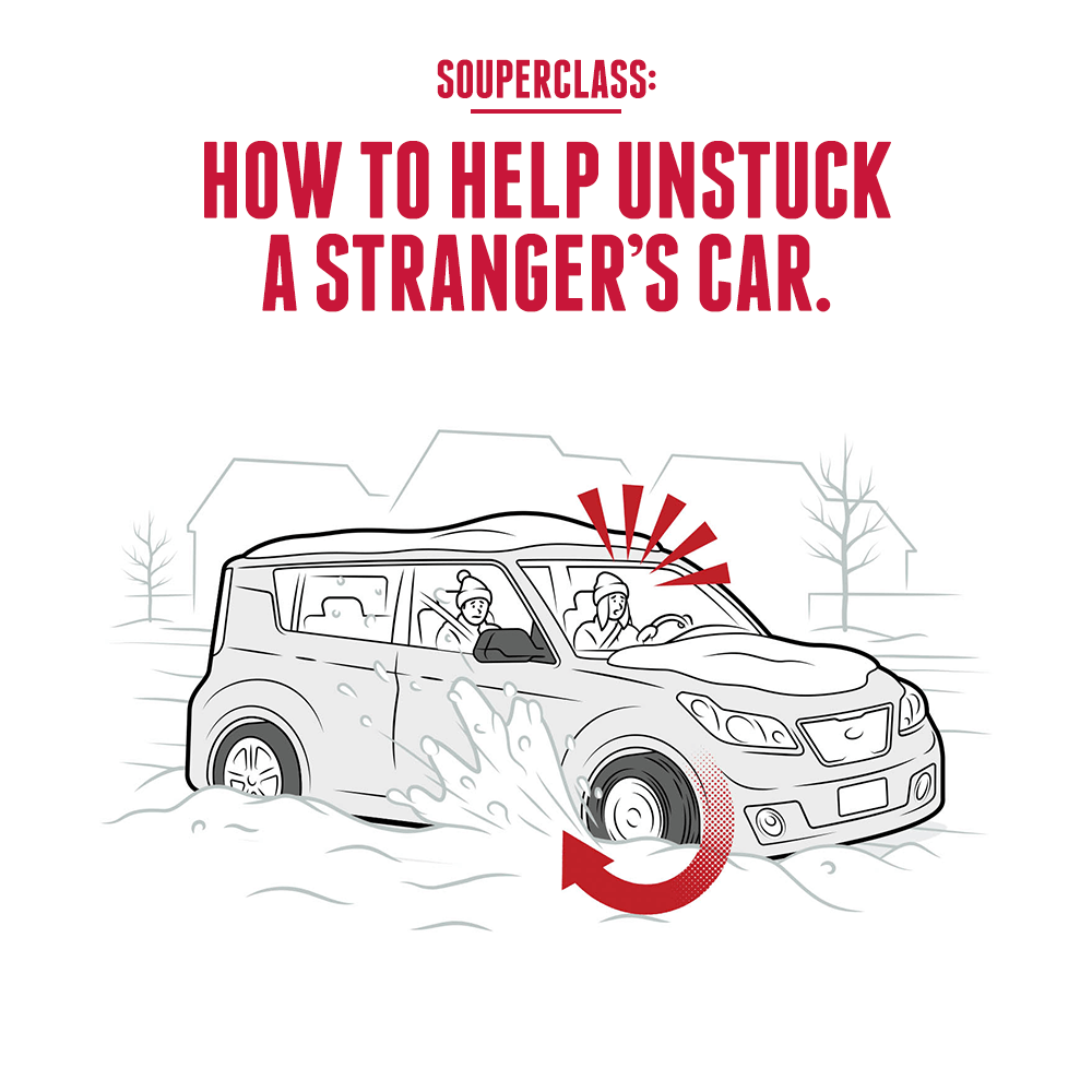 How to Help Unstuck A Stranger's Car.