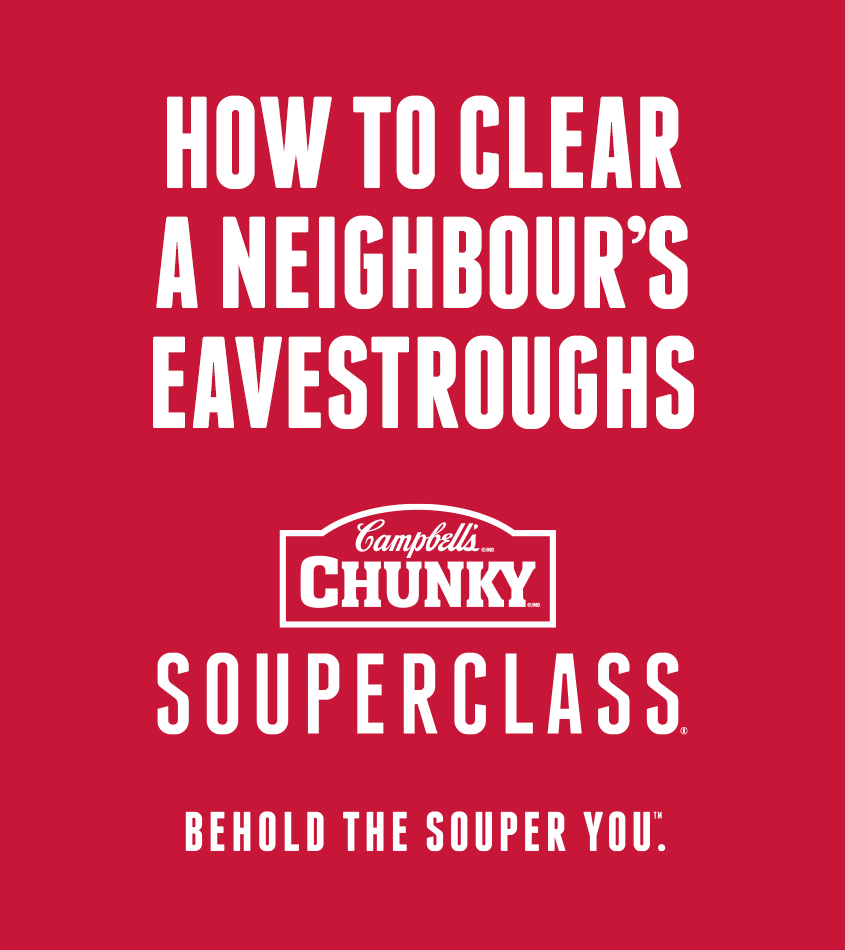 How to clear a neighbour's eavestroughs