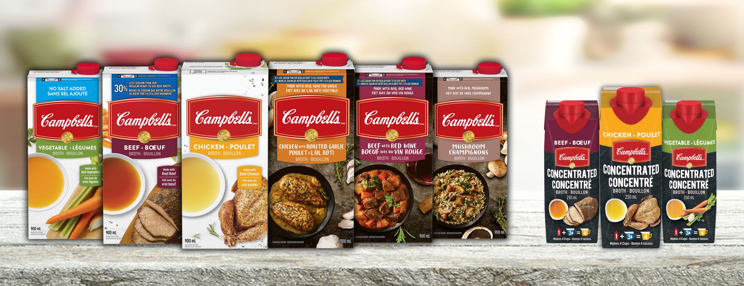 Campbell’s® Broths and Concentrated Broths