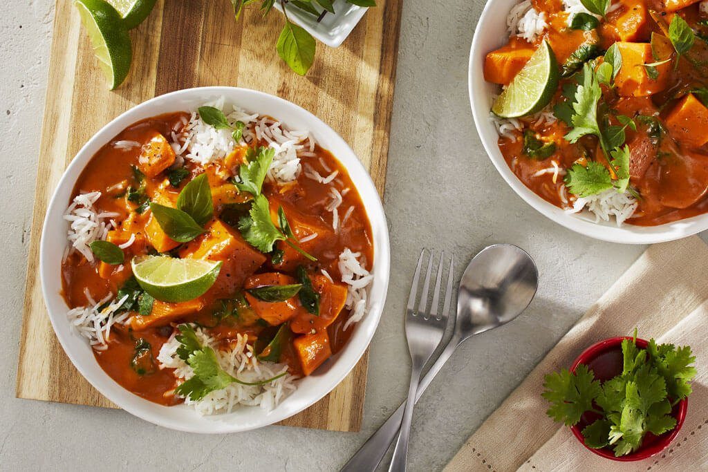 Sweet Potato Coconut Red Curry