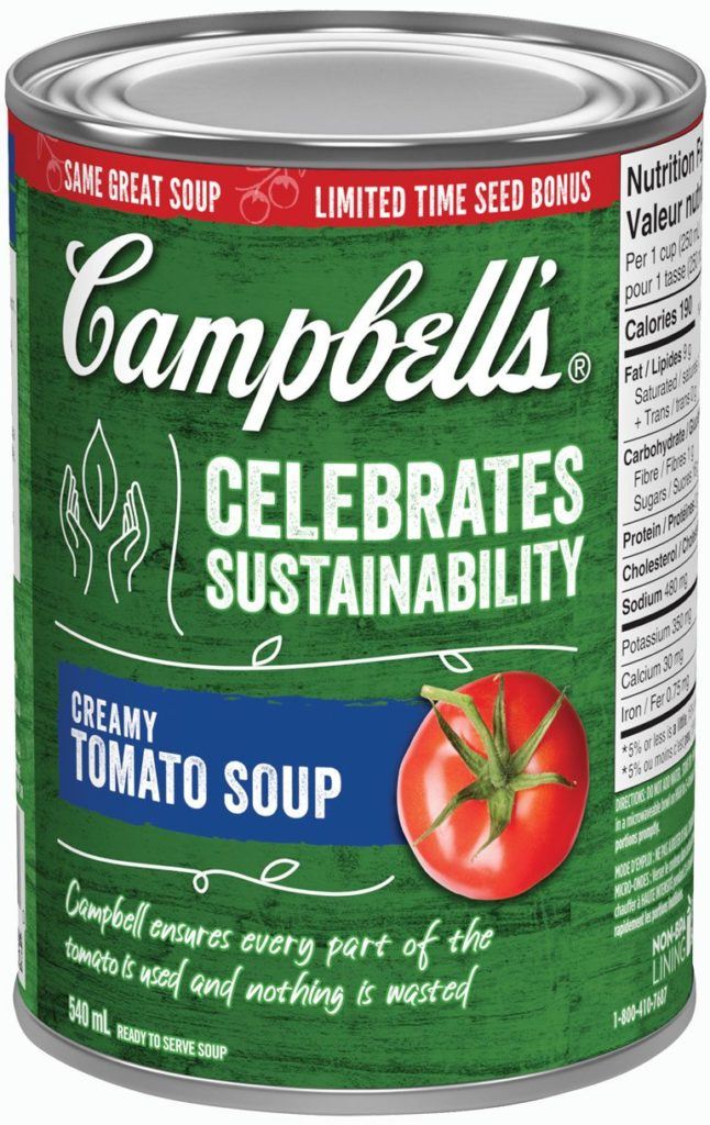 Campbell's Celebrates Sustainability | Creamy Tomato Soup Can