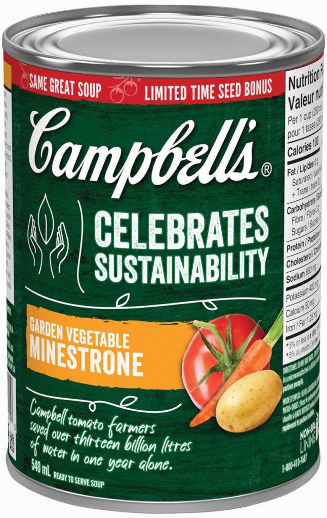Campbell's Celebrates Sustainability | Garden Vegetable Minestrone Can