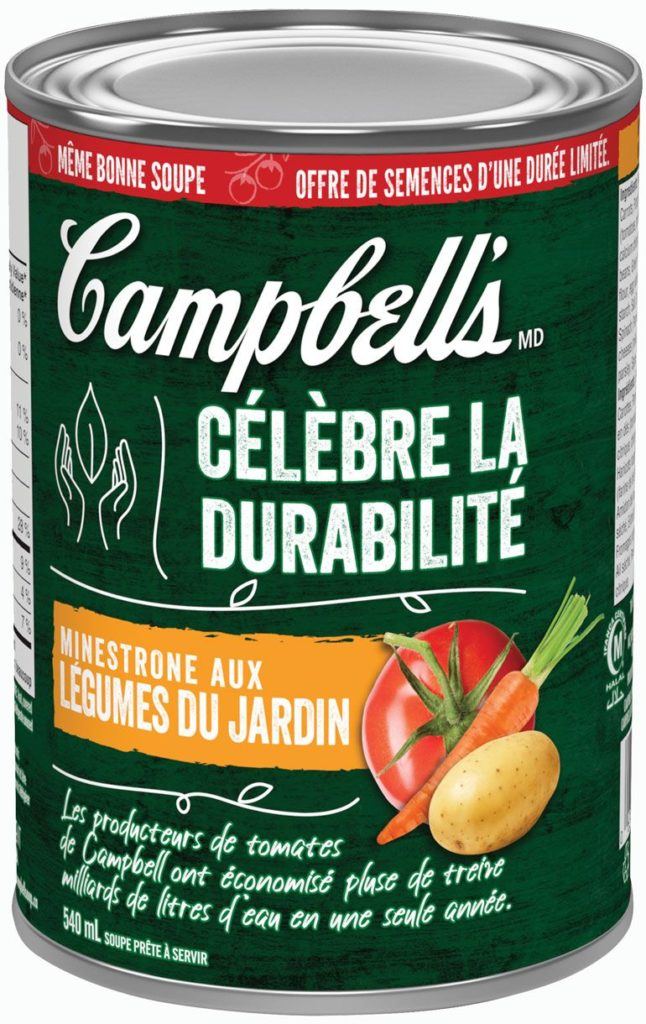 Campbell's célèbre la durabilité | Minestrone aux légumes du jardin