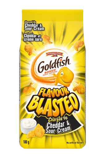 Goldfish Flavour Blasted Charged Up Cheddar and Sour Cream