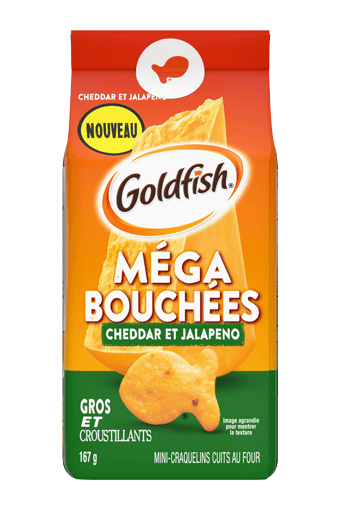 Goldfish Méga Bouchées Cheddar et Jalapeno