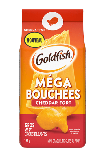 GoldfishMD Méga Bouchées Cheddar Fort