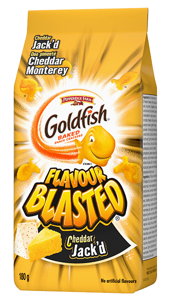 Goldfish® Flavour Blasted® Cheddar Jackd package