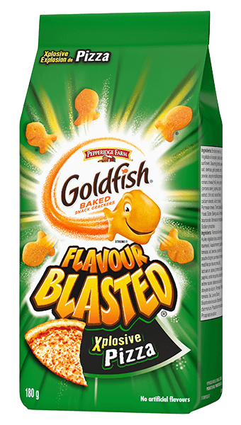 Goldfish® Flavour Blasted® Xplosive Pizza package