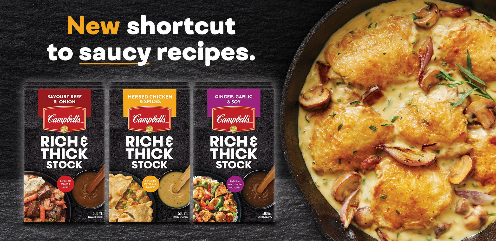 New shortcut to saucy recipes