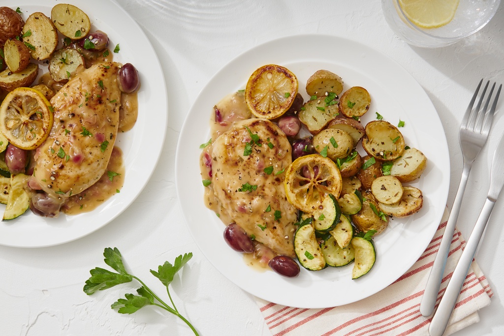 Mediterranean Lemon Chicken With Potatoes