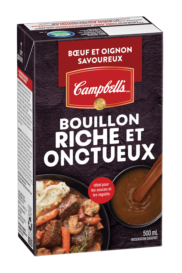 Bouillon riche et onctueux Bœuf et oignon savoureux Campbell’s