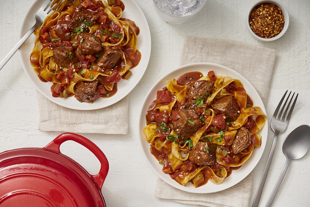 Weeknight Beef Ragu With Pasta