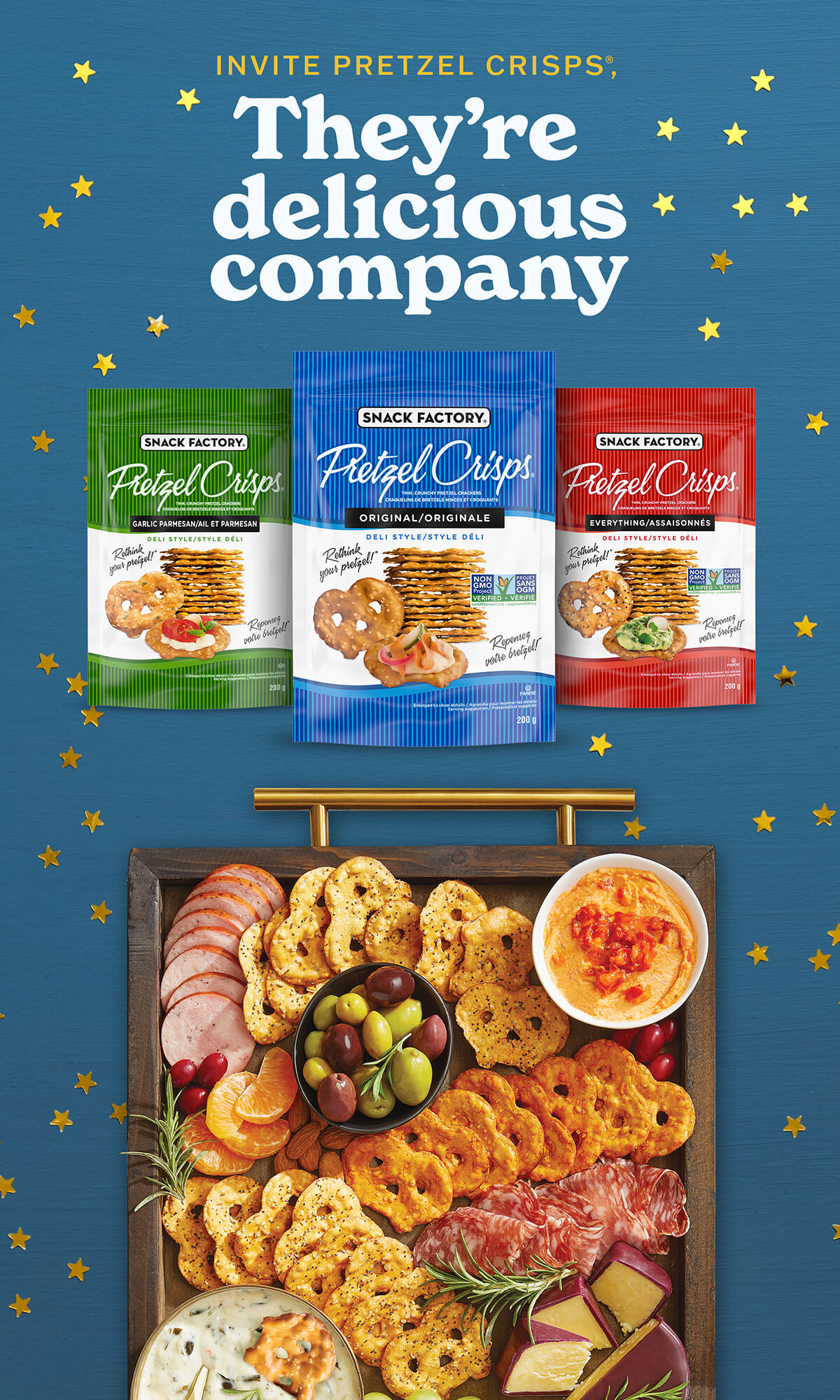 Snack Factory® Pretzel Crisps® Campbell Company of Canada